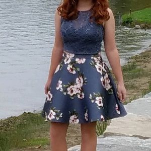 Two piece homecoming dress